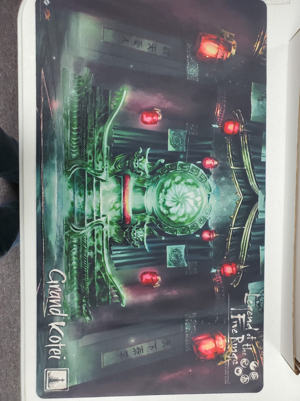 L5R002 - Grand Kotei Jade Throne Playmat for Legend of the Five Rings: The Card Game